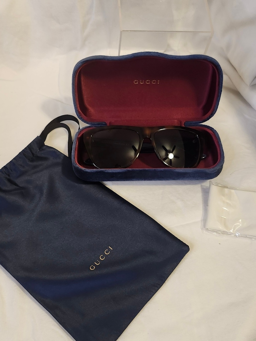 New Authentic Gucci GG0926S 002 Tortoise Web Unisex Sunglasses Full Set